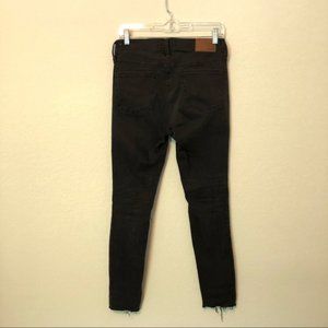 9 Inch Distressed Skinny Jeans Black Sea